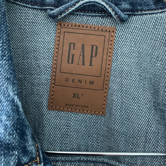 NWT GAP Jean Jacket XL Tall - Picture 2 of 8